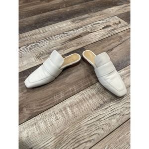 Rag & Bone Women's White Slide-On Closed Toe Mule Shoes Size 9